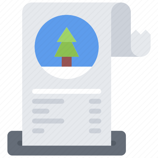 List, purchase, check, price, tree, christmas, new icon - Download on Iconfinder