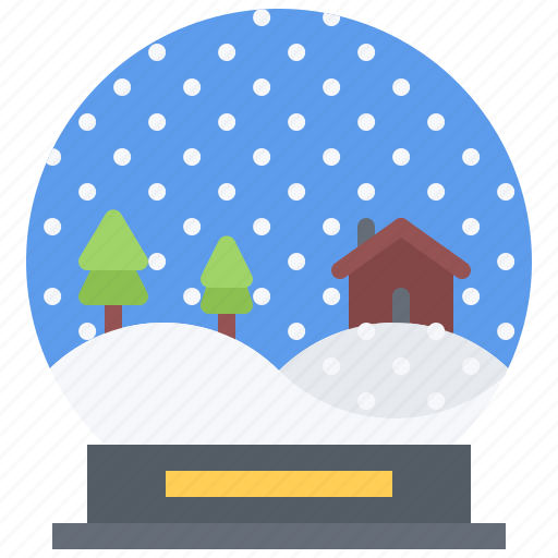 Snow, globe, house, tree, trees, christmas, building icon - Download on Iconfinder
