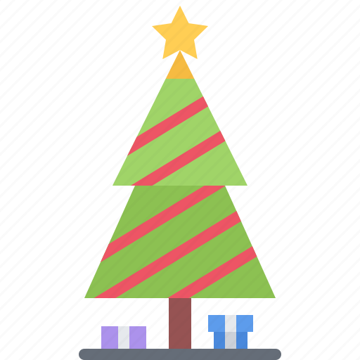 Tree, christmas, star, decor, garland, gift, box icon - Download on Iconfinder