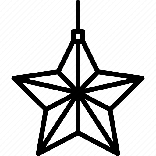 Star, decoration, tree, christmas, new, year, holiday icon - Download on Iconfinder