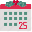 calendar, christmas, schedule, date 