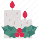 candle, christmas, decoration, light, holiday