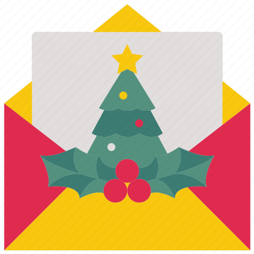 Christmas, card, invitation, mail, greetings icon - Download on Iconfinder