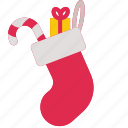 christmas, sock, garment, candy, cane, xmas