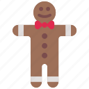 gingerbread, man, cookie, christmas, dessert, sweet