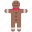 gingerbread, man, cookie, christmas, dessert, sweet 