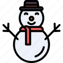 snowman, snow, decoration, christmas, celebration, holiday, winter