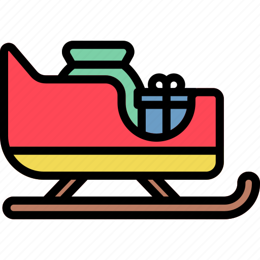 Sleigh, santa, claus, sled, sledge, christmas, winter icon - Download on Iconfinder