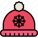 winter, hat, snowflake, cold, cap, christmas, fashion