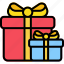 gifts, box, gift box, birthday, present, party, celebration 