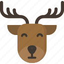 reindeer, deer, winter, santa, christmas, animal, snow, claus, zoo