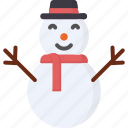 snowman, decoration, winter, snow, christmas, celebration, cold