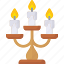 candlestick, decoration, christmas, candle, fire, flame, celebration, winter, party