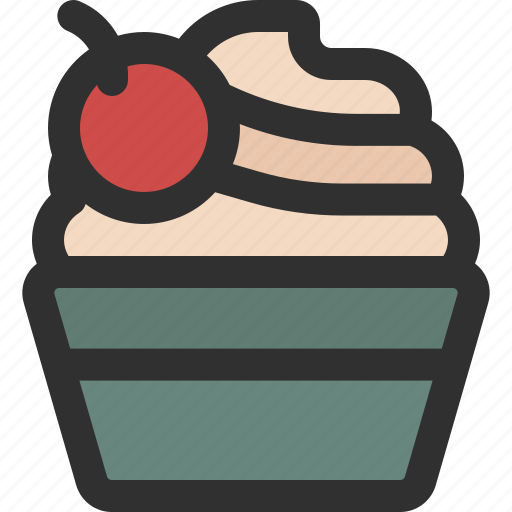 Christmas, cake, dessert, winter, cupcake, sweet, holiday icon - Download on Iconfinder