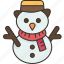 snowman, snow, winter, christmas, holiday 