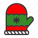 christmas, glove, tree, winter, decoration, holiday