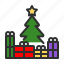 christmas, tree, gift, nature, winter, present, decoration 