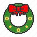 christmas, wreath, tree, winter, decoration, holiday, xmas