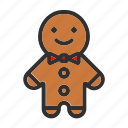 gingerbread, food, cookie, winter, man, holiday, xmas