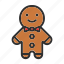 gingerbread, food, cookie, winter, man, holiday, xmas 