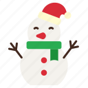 christmas, color, snowman