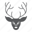 reindeer, deer, christmas, animal, hunting, antler, head 