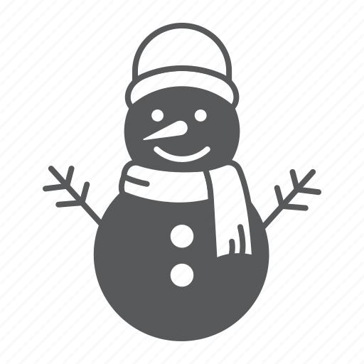 Snowman, character, winter, christmas, xmas, scarf icon - Download on Iconfinder
