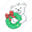 christmas wreath, holiday wreath, festive wreath, winter wreath, xmas wreath 