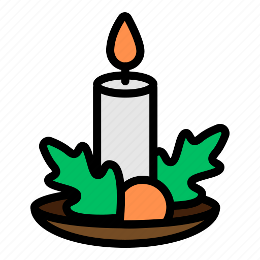 Christmas, candle, party, celebration, decoration, lamp, flame icon - Download on Iconfinder