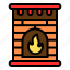 christmas, fireplace, fire, bonfire, flame, burn, campfire, light, chimney 