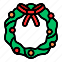 christmas, wreath, decoration, celebration, xmas, background, ornament, party, festival