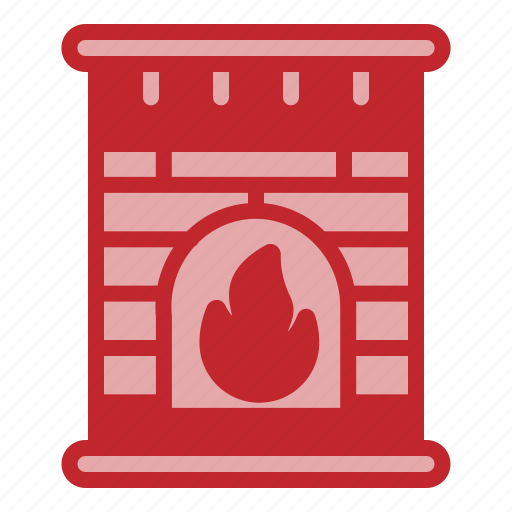 Christmas, fireplace, fire, bonfire, flame, burn, campfire icon - Download on Iconfinder