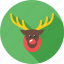 christmas, reindeer, rickshaw, snow, tree, winter 