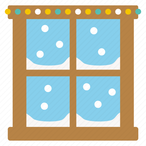 Christmas, cold, decoration, santa, snow, window, x-mas icon - Download on Iconfinder