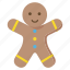 christmas, cookie, food, gingerbread, man, snow, winter 