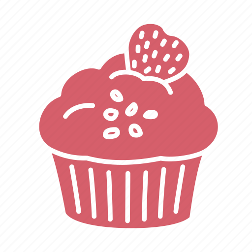 Birthday, cake, celebration, cupcake, frosting, muffin, party icon - Download on Iconfinder
