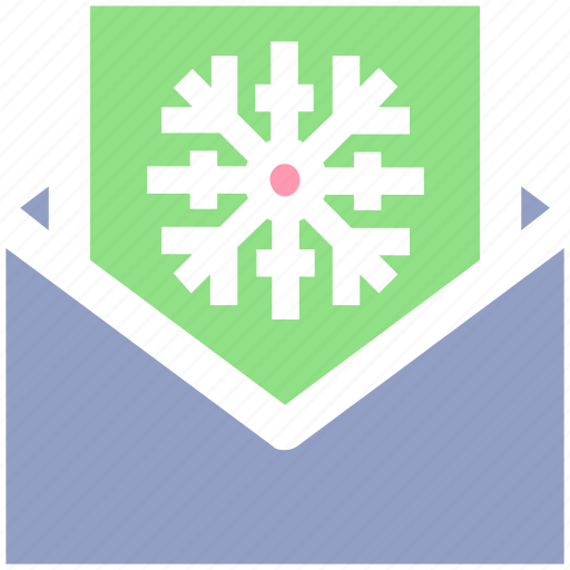 Card, christmas, christmas card, envelope, letter, snowflake icon - Download on Iconfinder
