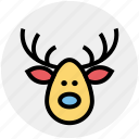 alaska, christmas, deer, deer face, face, santa