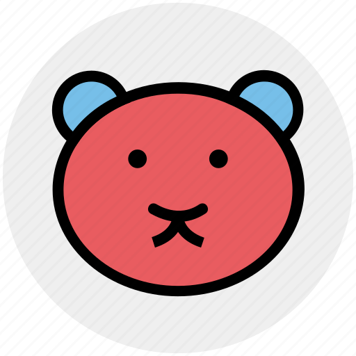 Bear, christmas, face, soft toy, teddy, teddy bear face, toy icon - Download on Iconfinder