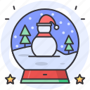 christmas, decoration, globe, ornament, snow, tree, merry, xmas, winter