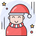 avatar, father, user, xmas, santa, christmas, merry, holiday, male