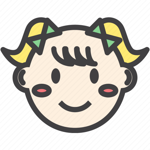 Cute, face, girl, smile icon - Download on Iconfinder