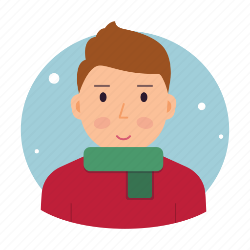 Christmas, avatar, boy, scarf icon - Download on Iconfinder