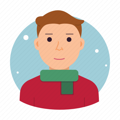 Christmas, avatar, man, scarf icon - Download on Iconfinder