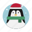 penguin, winter, christmas 