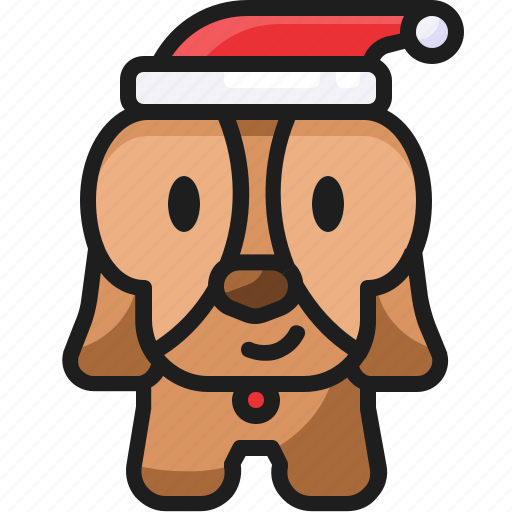 Dog, christmas, animal, xmas, hat icon - Download on Iconfinder