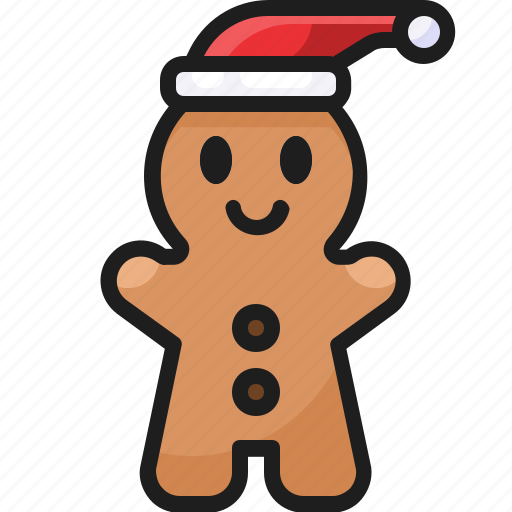 Gingerbread, hat, christmas, xmas icon - Download on Iconfinder