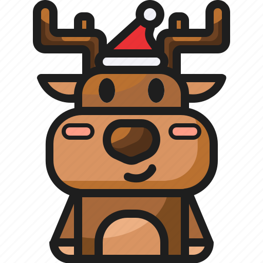 Hat, reindeer, winter, deer, christmas, xmas icon - Download on Iconfinder