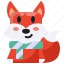 xmas, fox, winter, animal, christmas