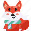 xmas, fox, winter, animal, christmas 